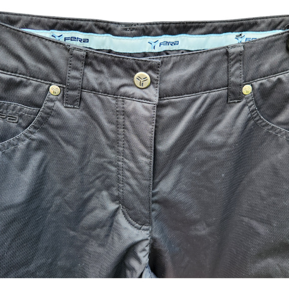 Fera Womens Size 8R Black Ski Snowboarding Insulated Warm Pants Wide Leg Winter - Picture 4 of 15